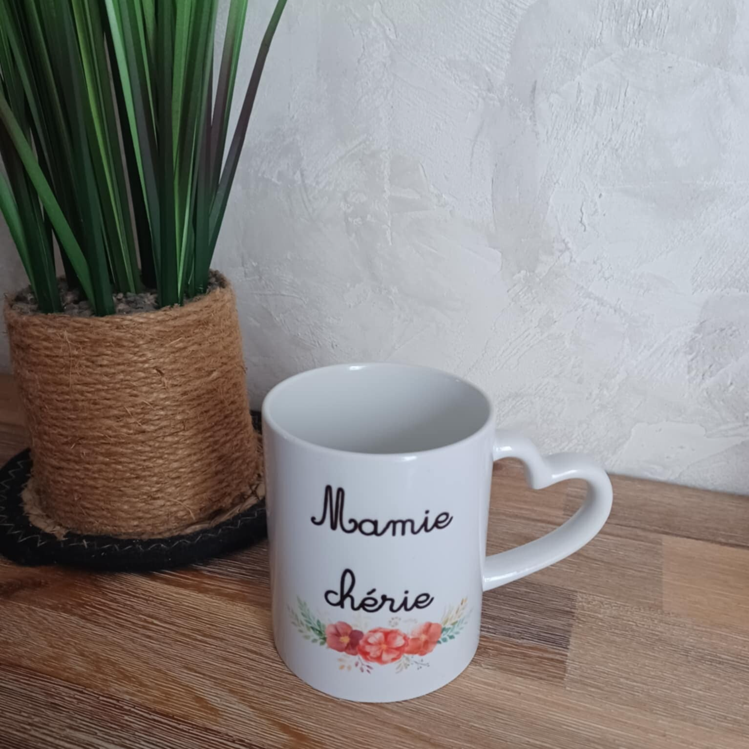 Mug personnalisé - Modèle fleural