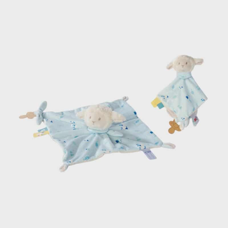Doudou à personnaliser - Modèle mouton bleu