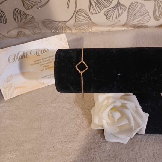 Bracelet jonc - Modèle losange