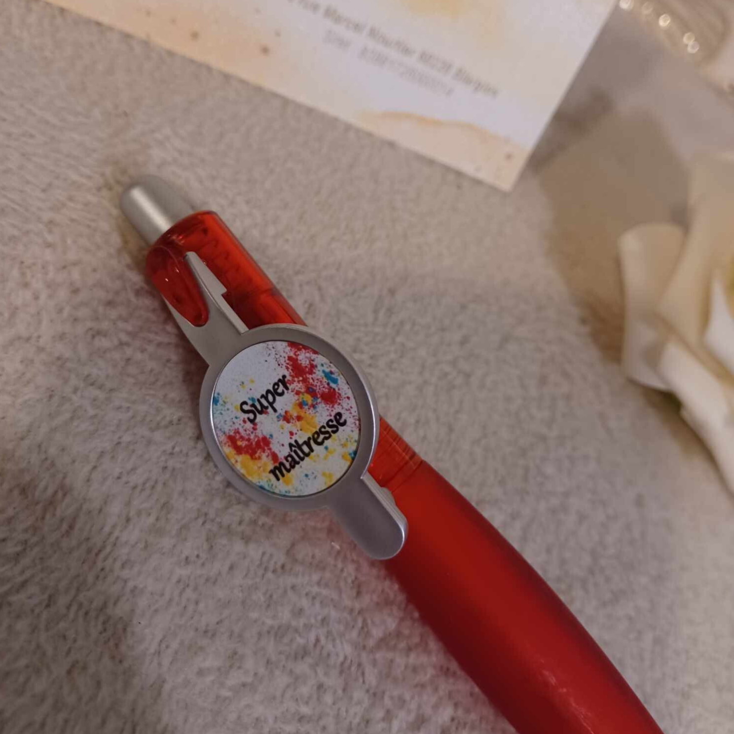 Stylo personnalisé - Modèle tâche de peinture