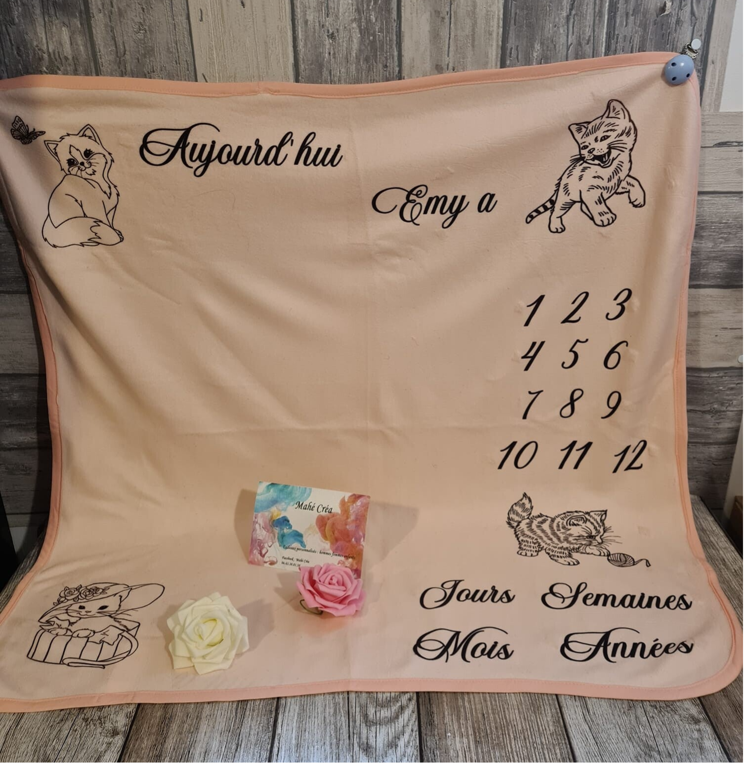 Couverture étape personnalisée - Modèle chaton