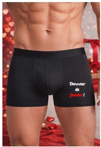 Boxer personnalisé - Modèle "Donneur de fessées "