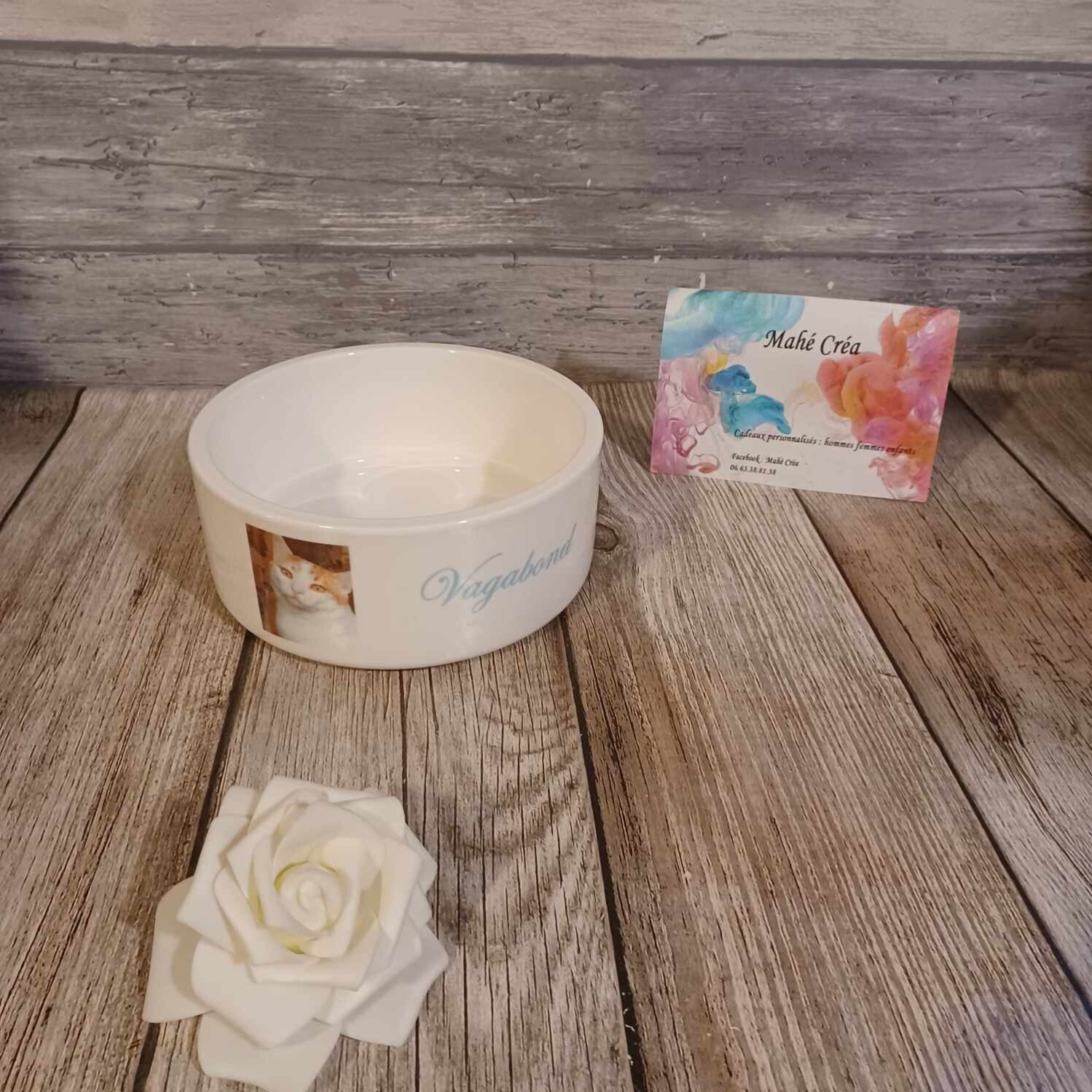 Gamelle céramique personnalisée - Modèle photo et texte