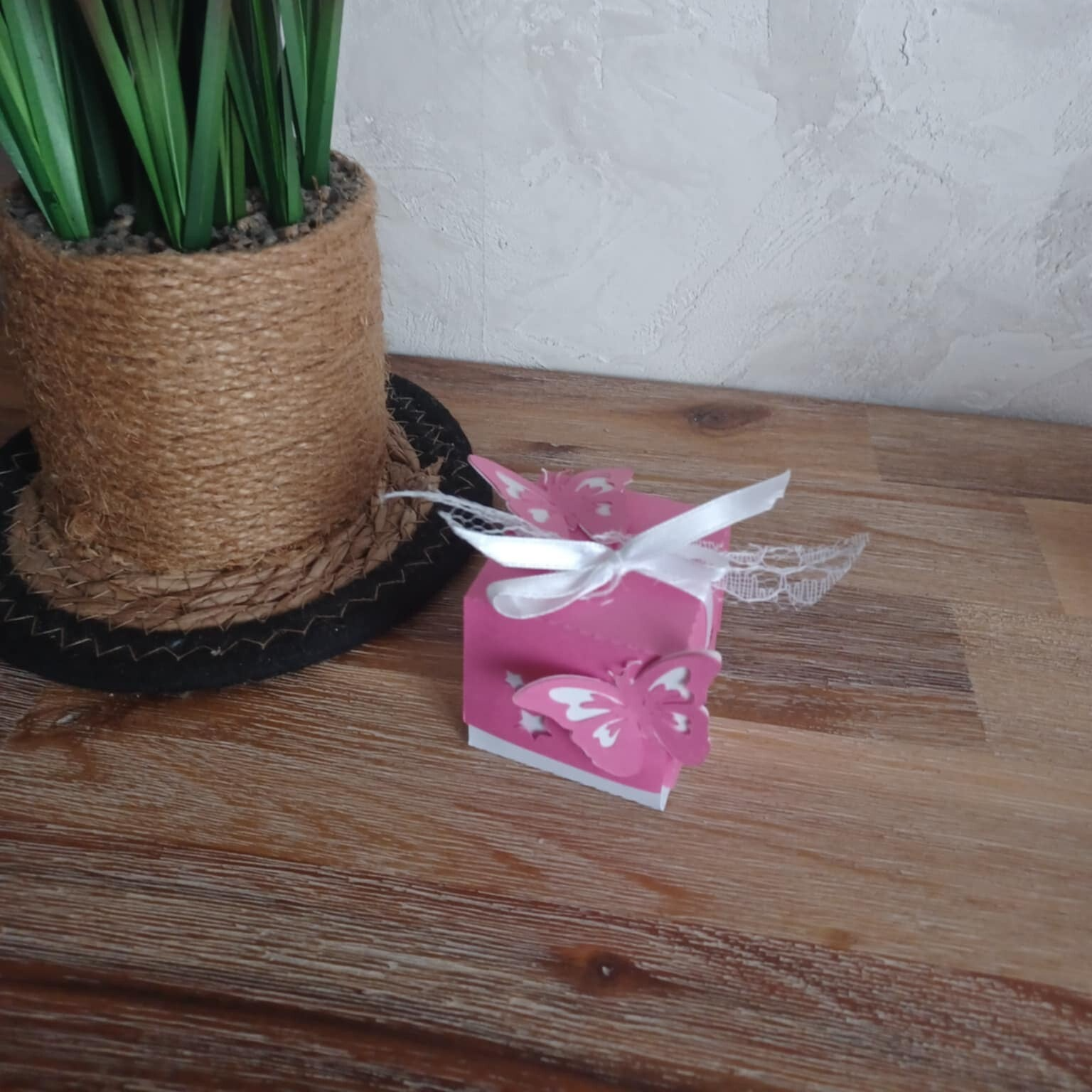 Contenants à dragées personnalisé - Modèle papillon