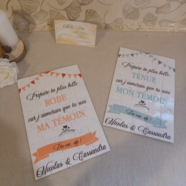 Puzzle personnalisé - Modèle fanions, alliances et banderole