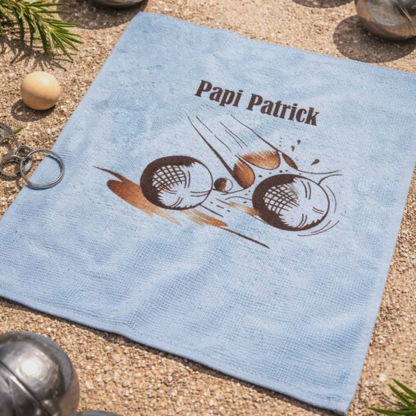Chiffon personnalisé - Modèle tir de boules