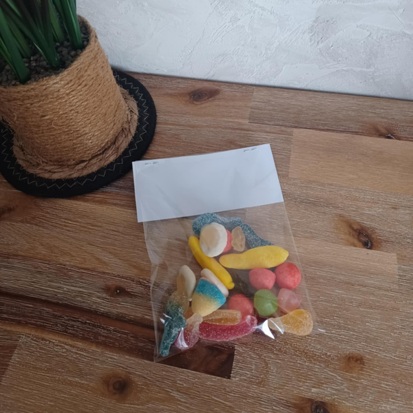 Sachet transparent personnalisé - Modèle 100% personnalisable selon vos souhaits