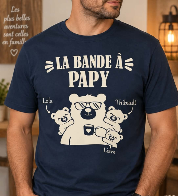 T-shirt homme personnalisé - Modèle ours