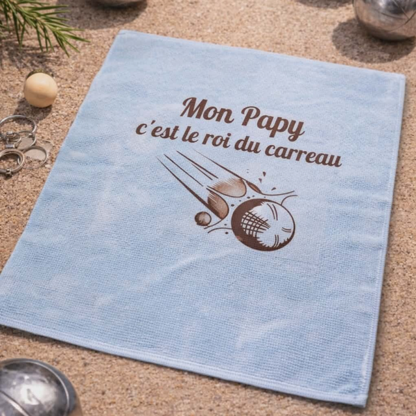 Chiffon personnalisé - Modèle tir de boules 2