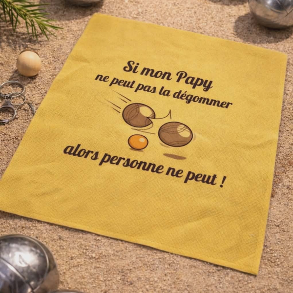 Chiffon personnalisé - Modèle tir de pétanque