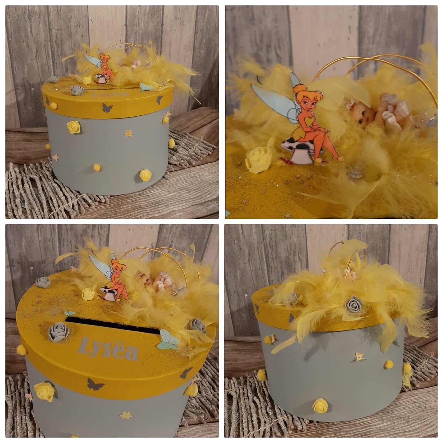 Thème fée clochette - Gris/Jaune