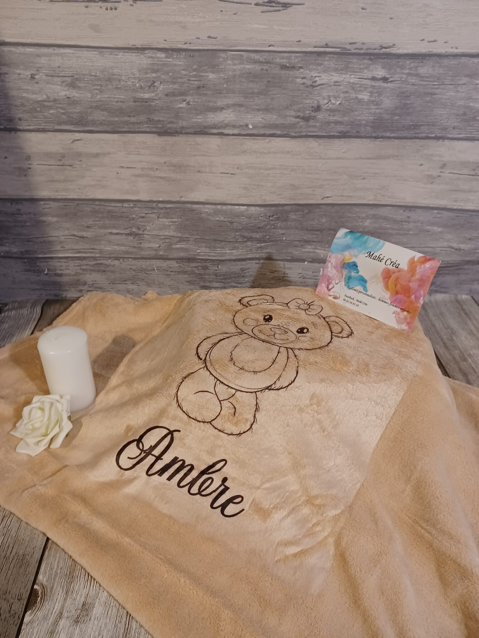 Couverture personnalisée - Modèle oursonne