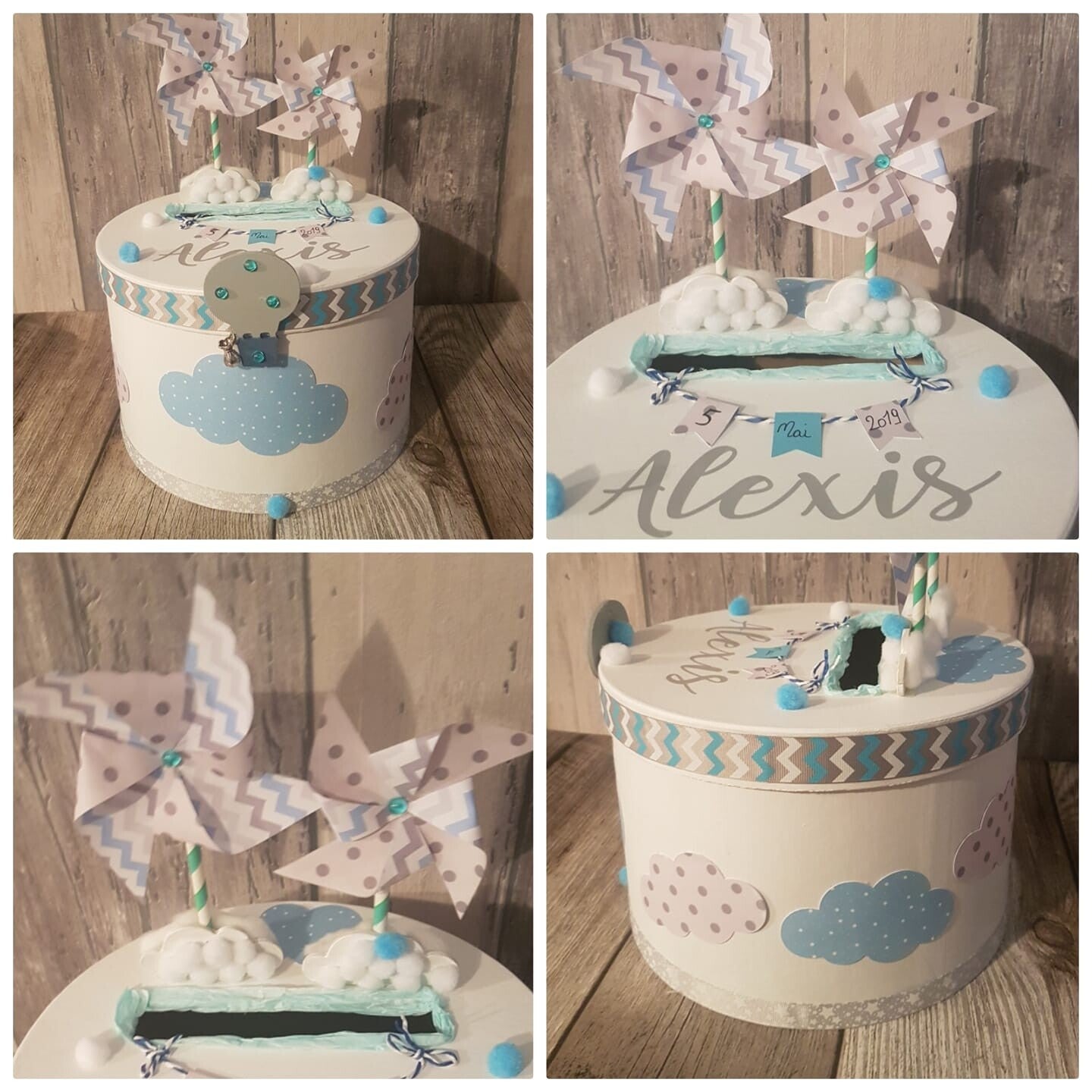 Thème moulin - Blanc/Bleu/Argent