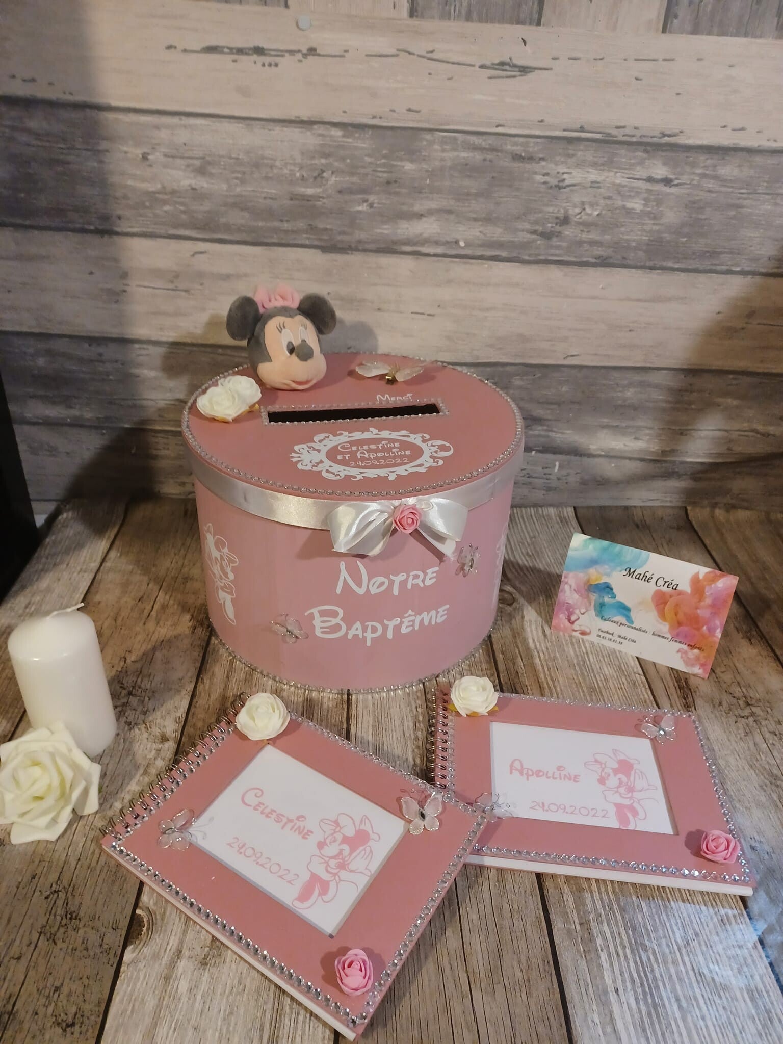 Thème Minnie - Rose/Blanc