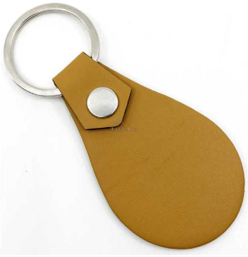 Porte clef goutte simili cuir personnalisé - Modèle 100% personnalisable selon vos souhaits