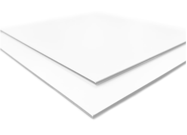 Plaque adhésive personnalisée blanche - Modèle 100% personnalisable selon vos souhaits