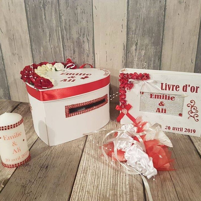 Thème fleurs - Rouge/Blanc