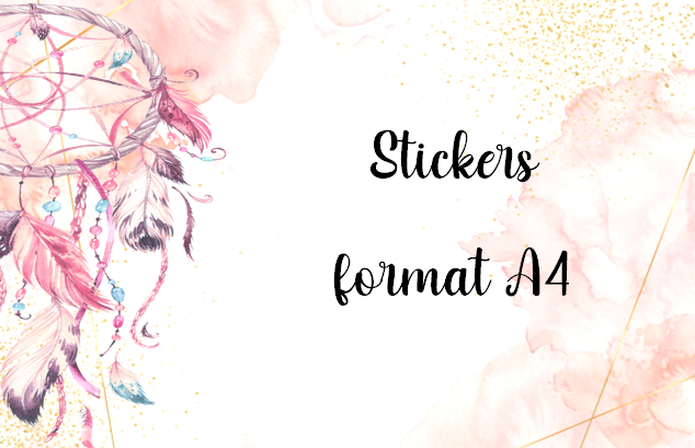 Sticker format A4 - Modèle 100% personnalisable selon vos souhaits