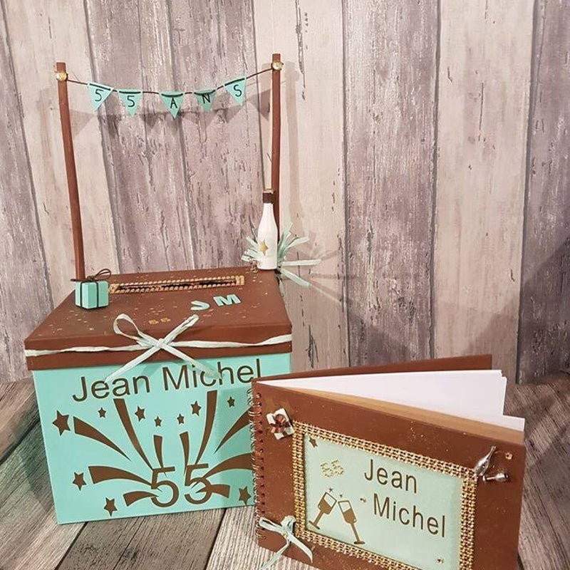 Thème anniversaire - Marron/Vert