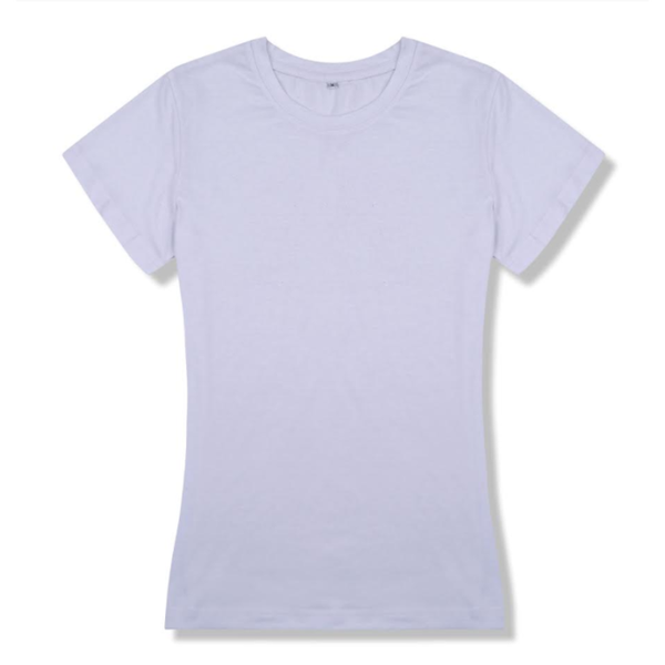 T-shirt adulte coupe femme blanc sublimation - Modèle 100% personnalisable selon vos souhaits