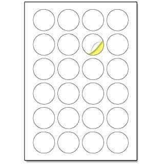 Planche étiquettes autocollantes ronde 4cm - Modèle 100% personnalisable selon vos souhaits