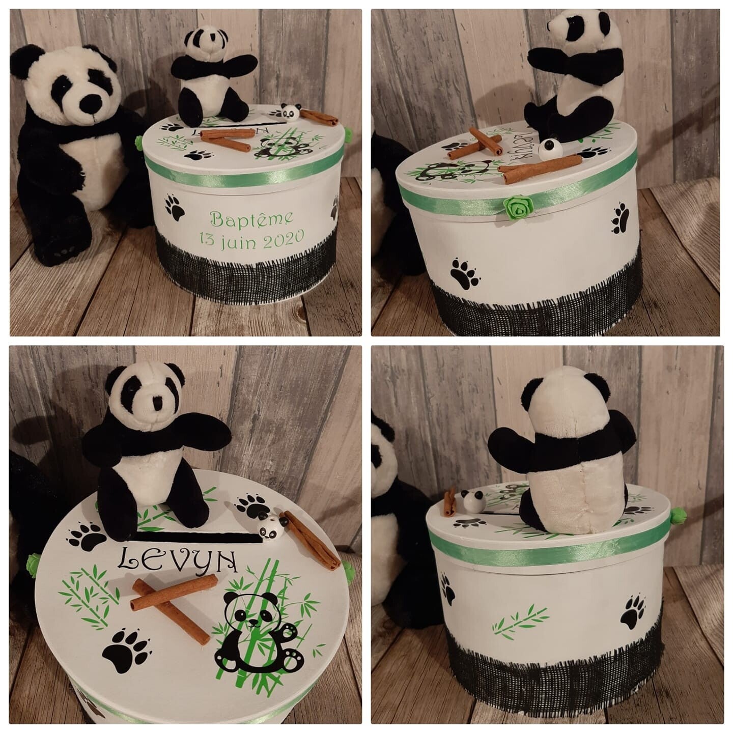 Thème panda - Blanc/Noir/Vert