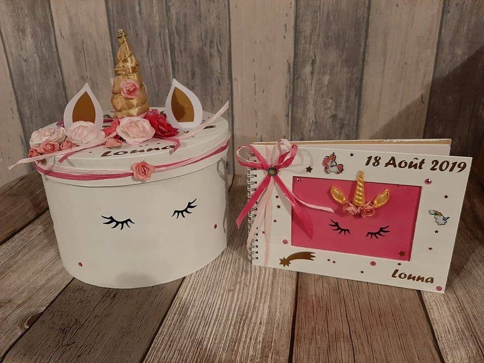 Thème licorne - Rose/Blanc/Doré