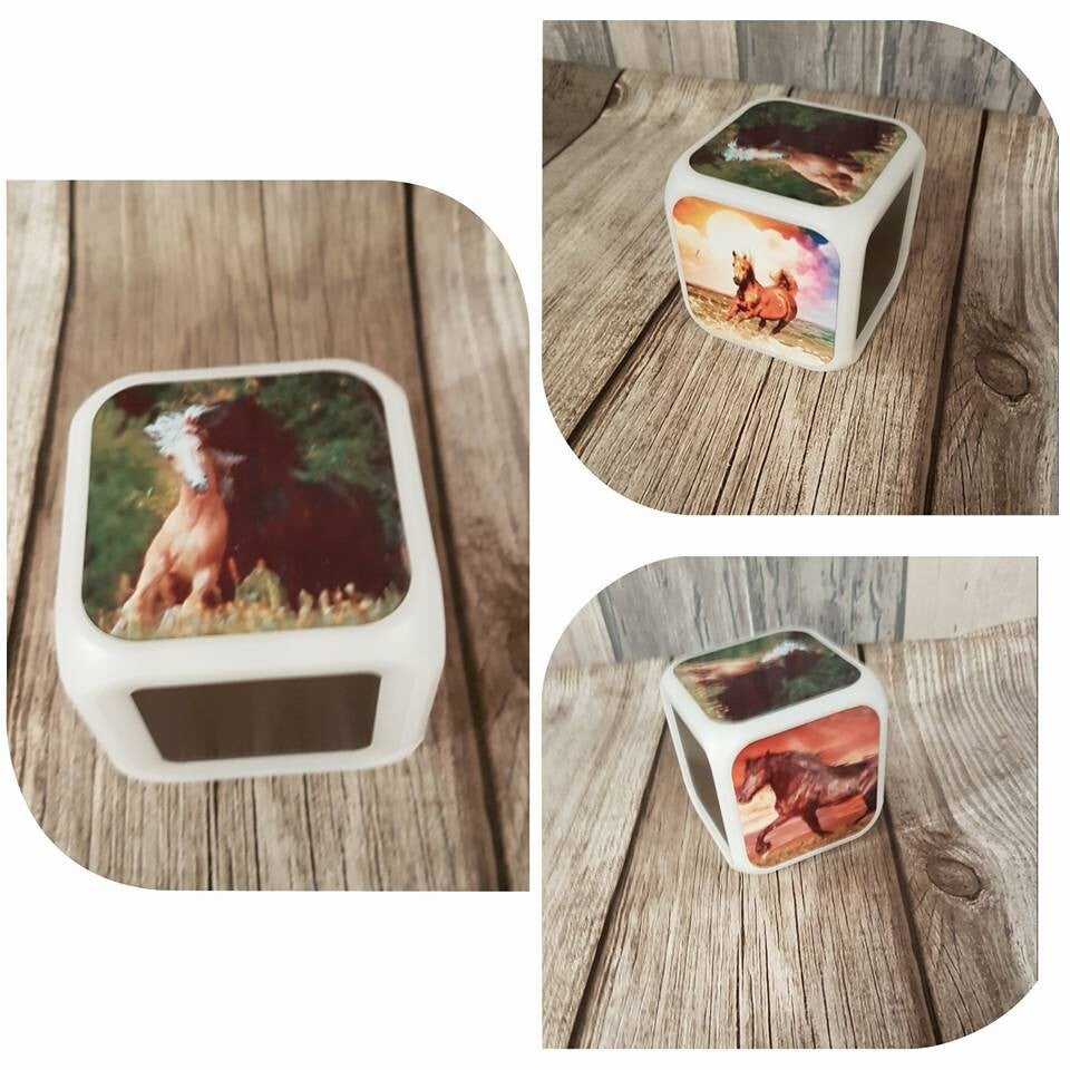 Réveil personnalisé - Modèle chevaux