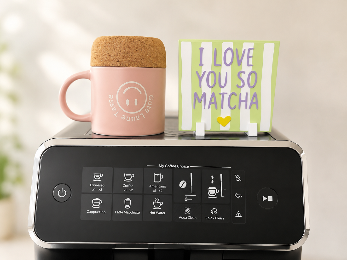 I LOVE YOU SO MATCHA – Dekoschild aus PLA