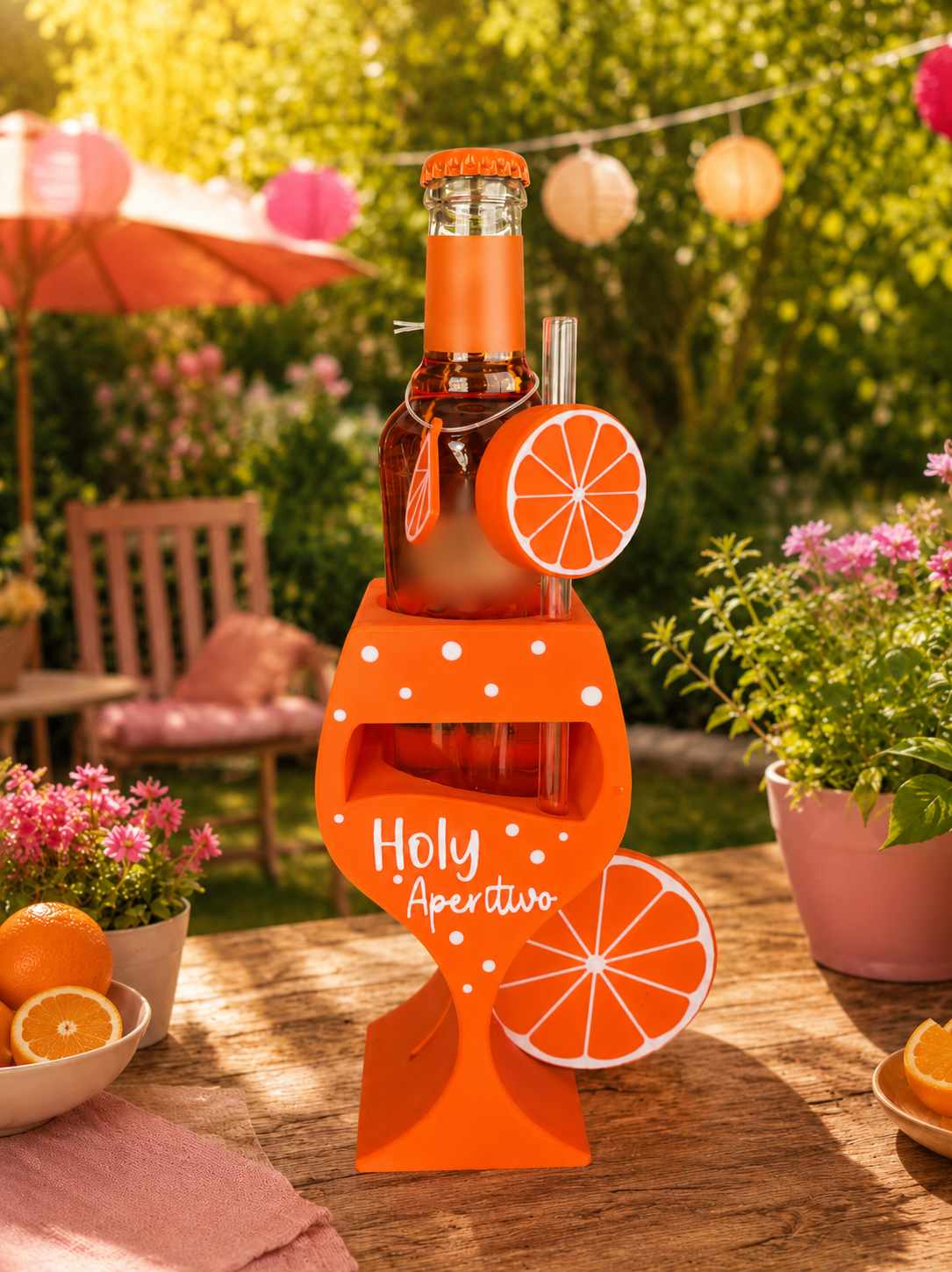 Getränke Aufsteller „Holy Aperitivo“ & „Team Pink Berry“