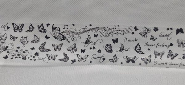 Black and White Butterflies