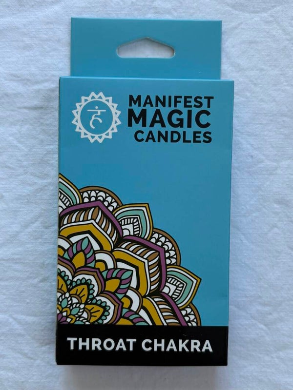 Manifest Kaarsen Keelchakra Blauw