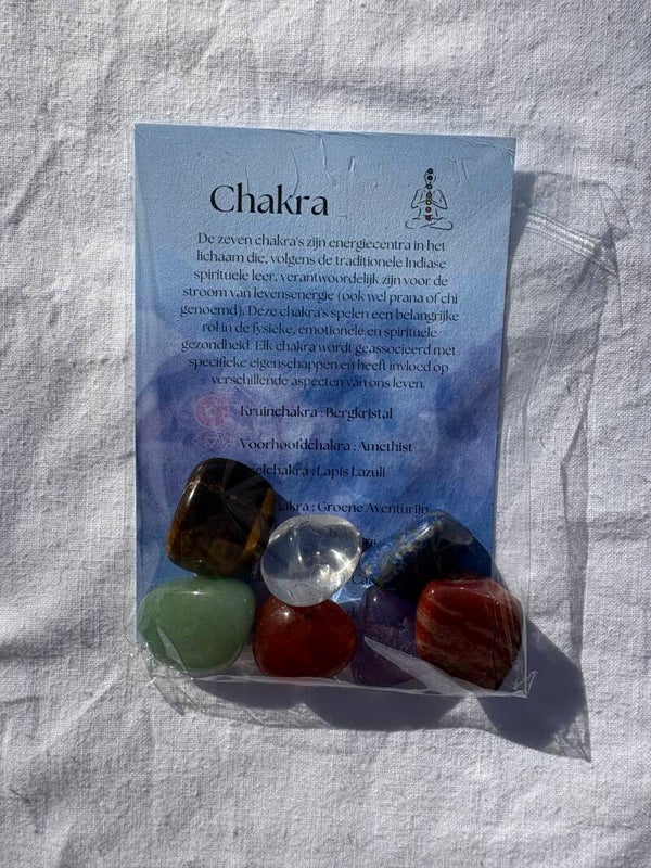 Chakra Trommelstenen Set