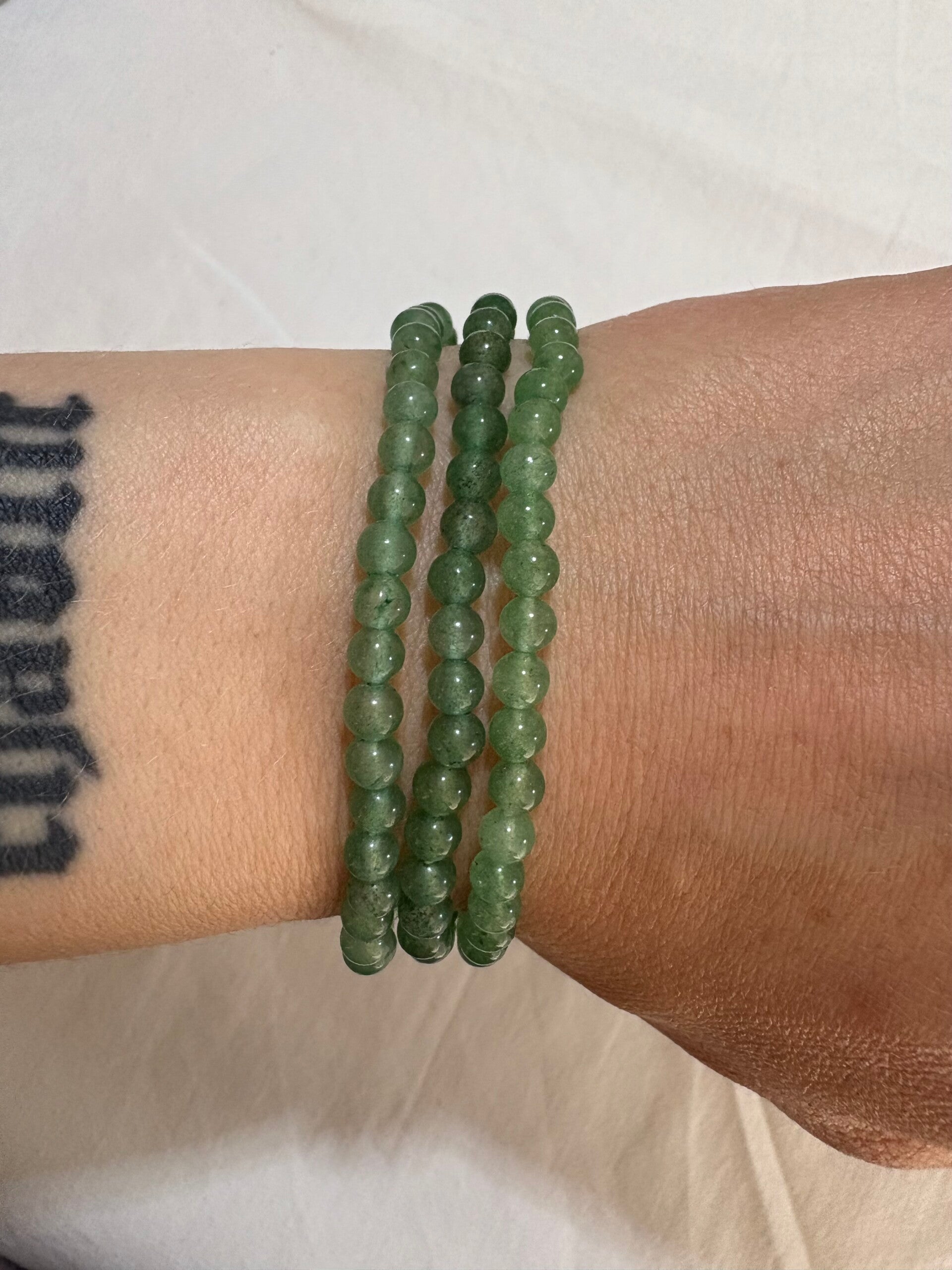 Groene Aventurijn Kogelarmband 4mm