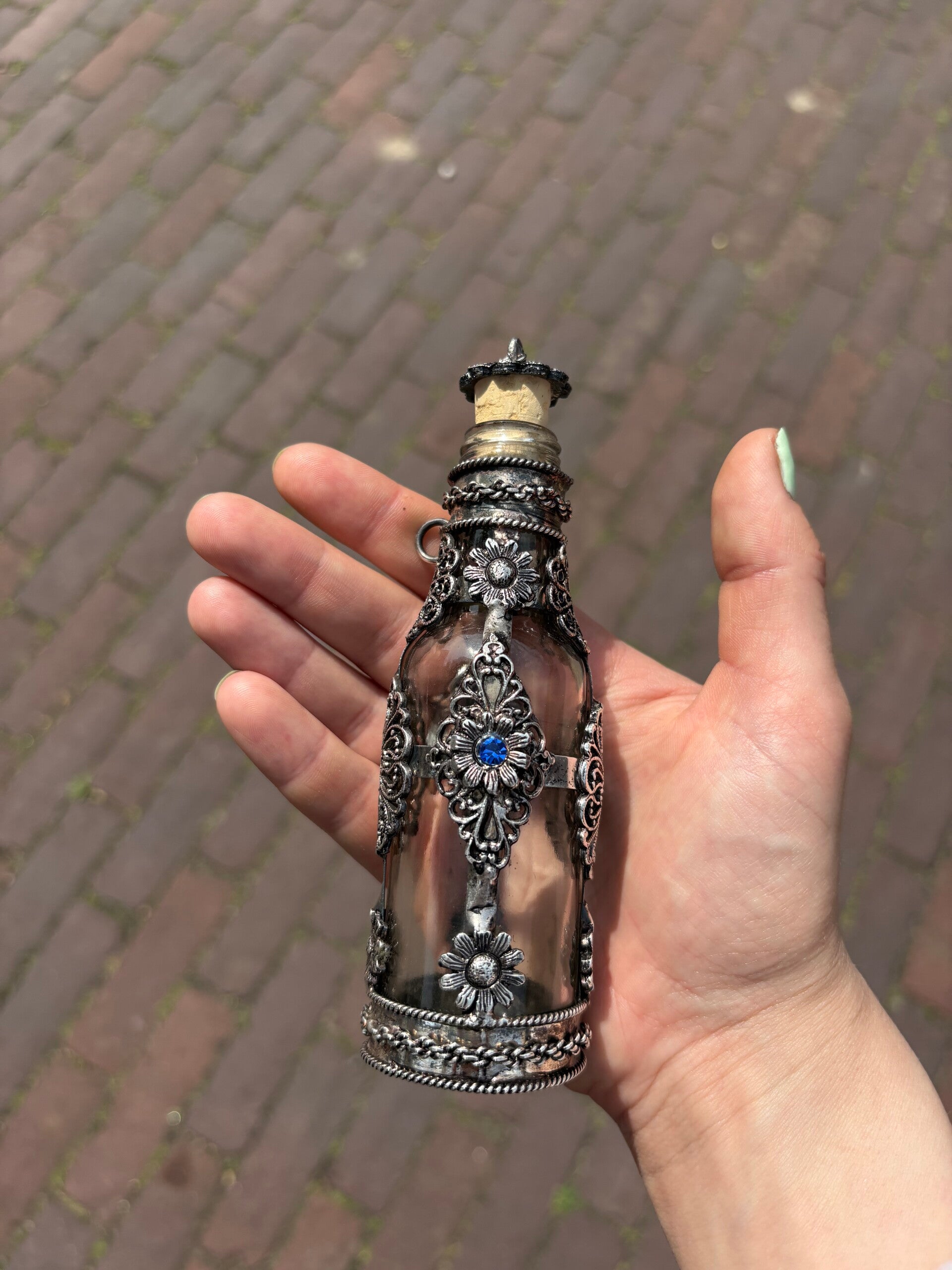 Vintage glazen fles