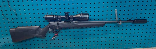 Salongrifle Savage B22 kal 22LR - Sikte med lys og demper