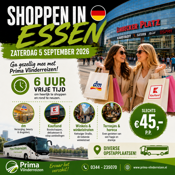 Voordelig Shoppen Zaterdag 5 Sept. 2026  Essen (duitsland)