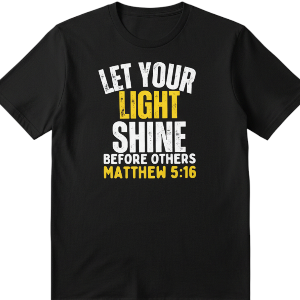 Let Your Light Shine T‑Shirt | Matthew 5:16
