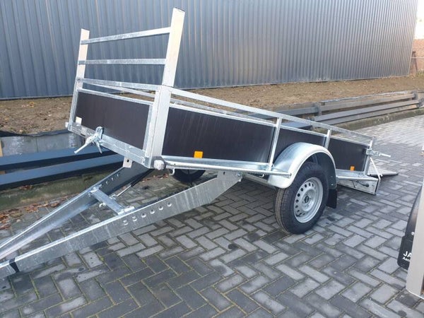 Bak Aanhangwagen 254x130 - 1as met kipgasveer