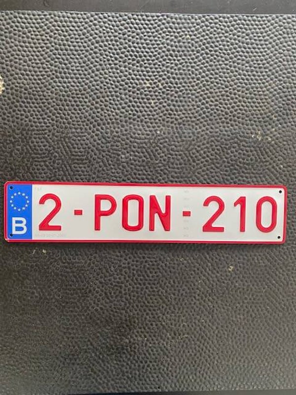 Nummerplaat standaard