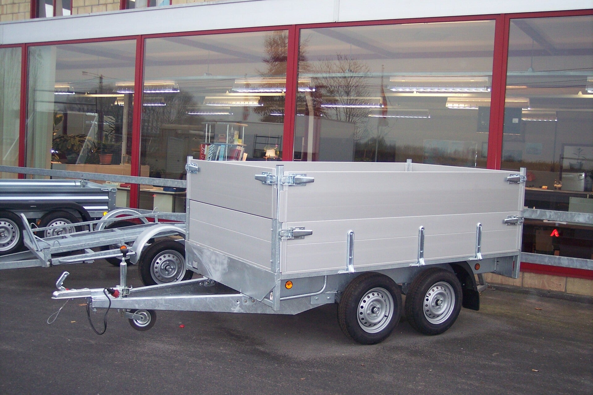 Opbouw alu geanodiseerd Plat-Kip ongeremd