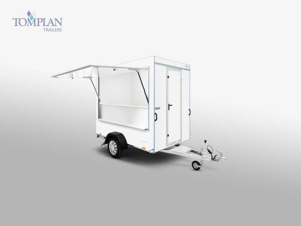 Verkoopswagen 2x luik - 1as