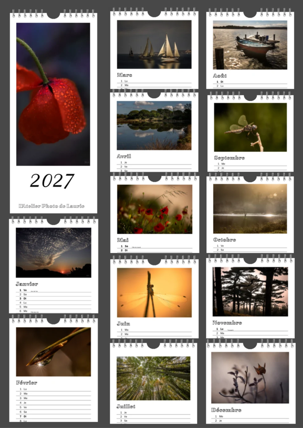 Calendrier Planning 2027 - format 13x29