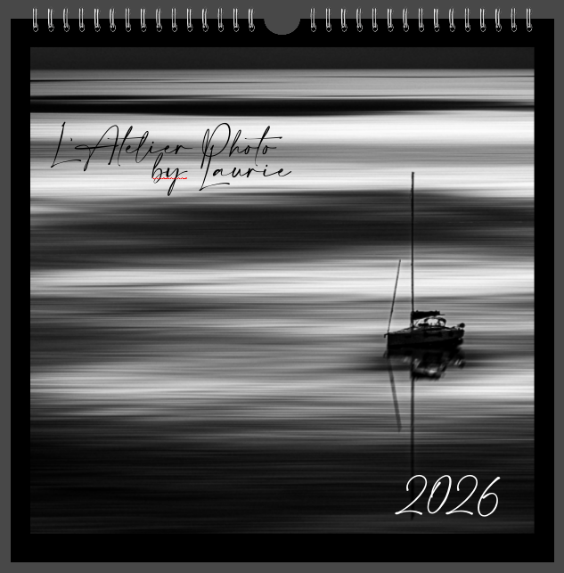 Calendrier simple 2026 - photos N&B - format carré 30x30