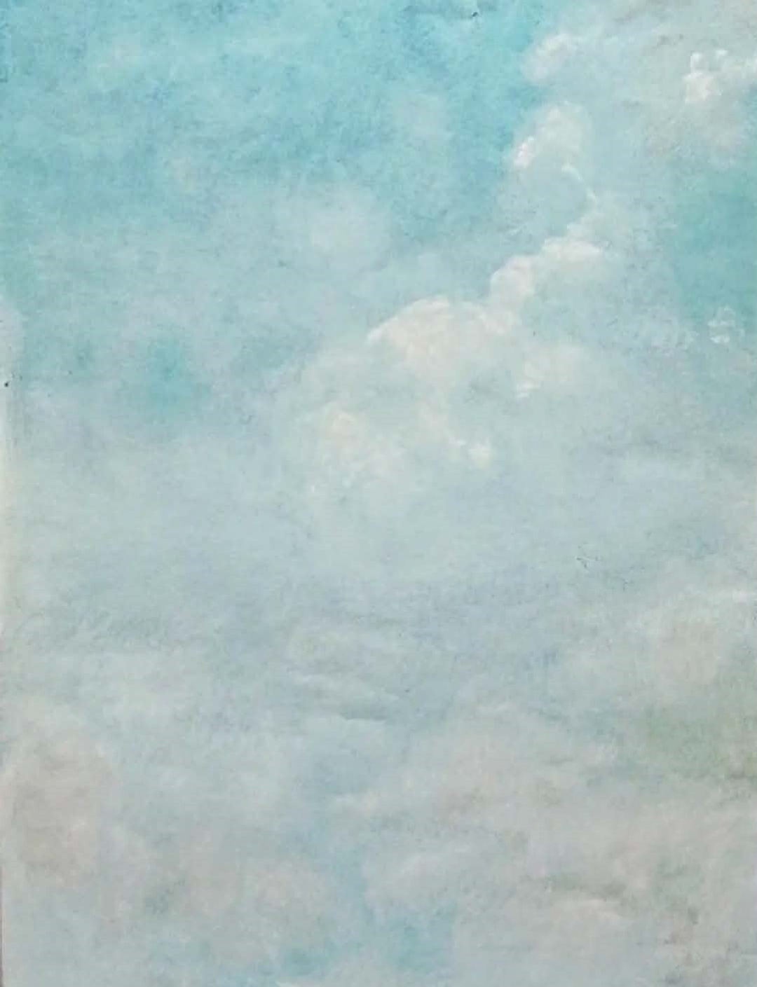 Ciel peint à l'huile