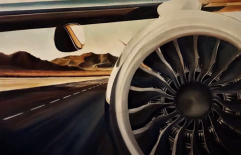 Huile - Peinture d'avion 