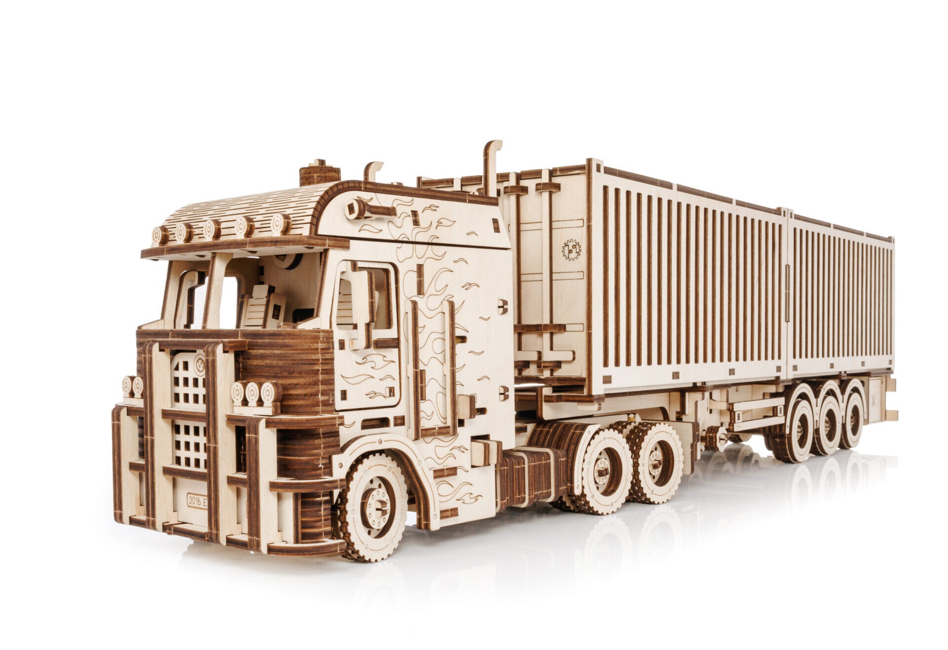 Eco-Wood-Art Container-Semitrailer for Truck Road King