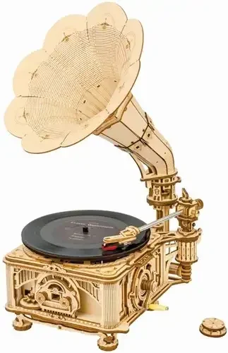 Robotime Classical Gramophone (Elektrisch Model)