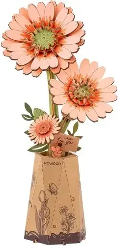 Robotime Light Orange Gerbera