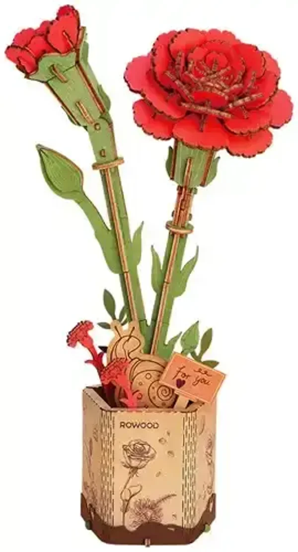 Robotime Red Carnation